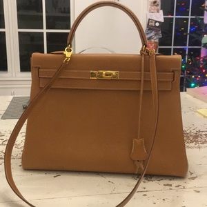 Hermes Kelly 35 cm Camel leather perfect condition